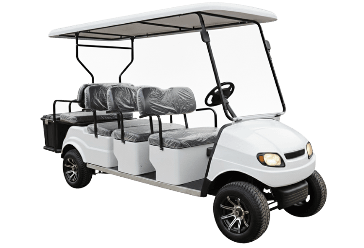 Multi-Capacity Electric Golf Cart with Cargo Box (6/8/10/12-Seater)