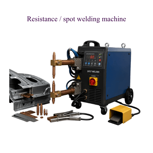 Arc SMAW training bay with earthed work table