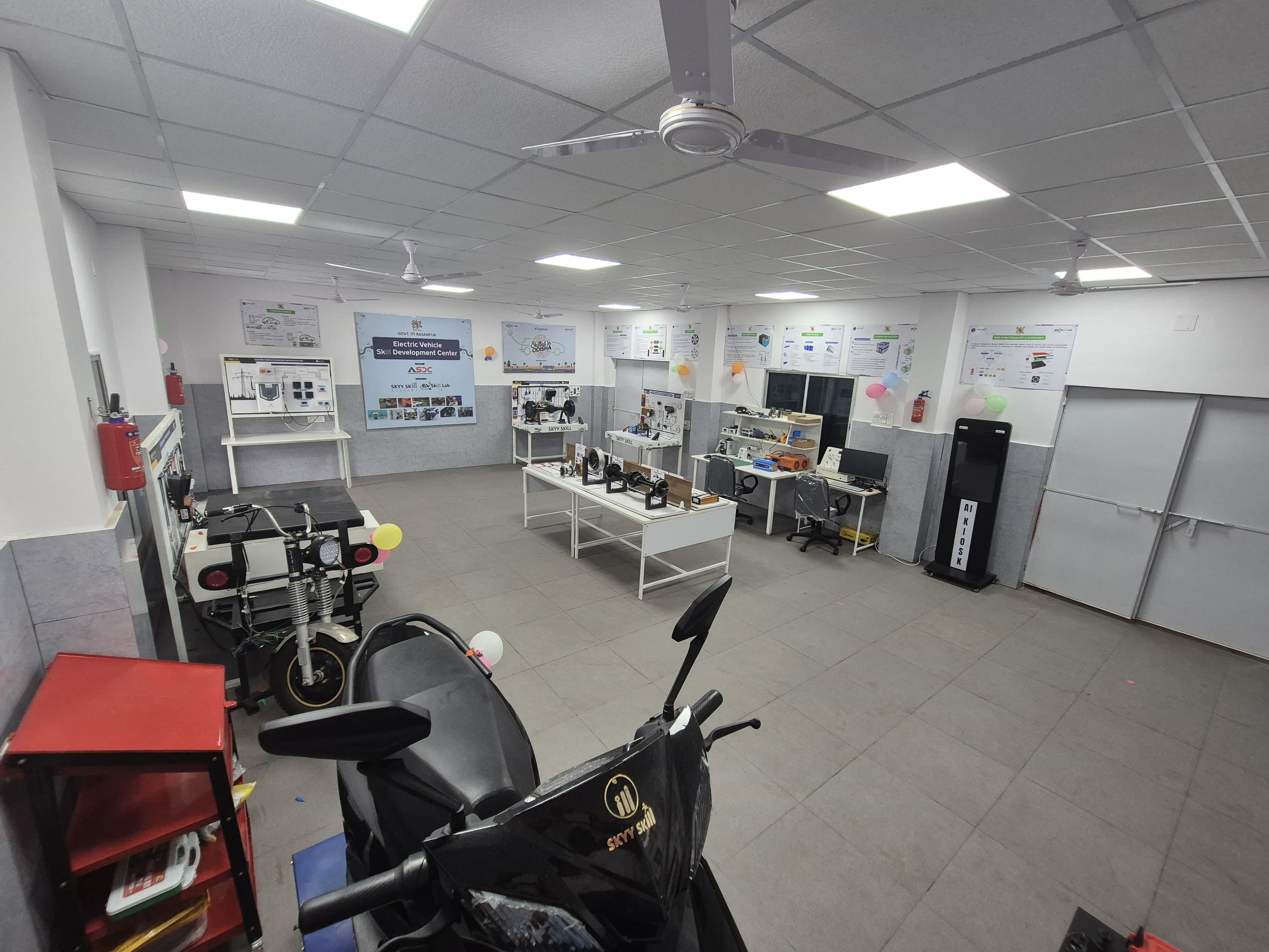 EV lab installed at ITI Rasanpur, Halipali, Odisha