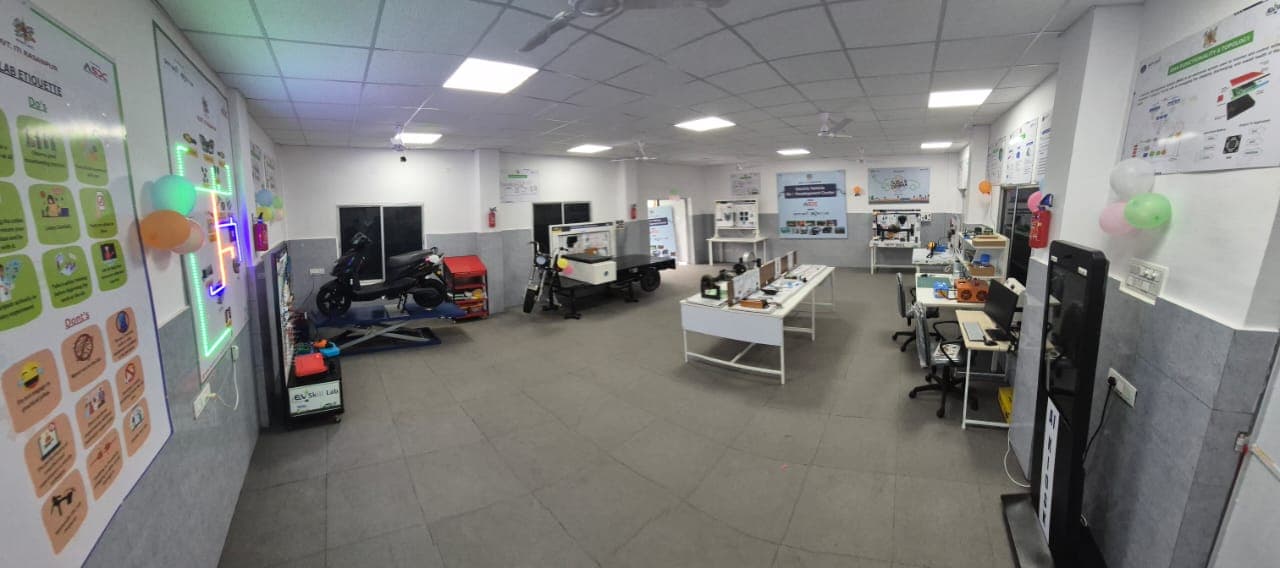 EV lab installed at ITI Rasanpur, Halipali, Odisha - photo 1 of 3