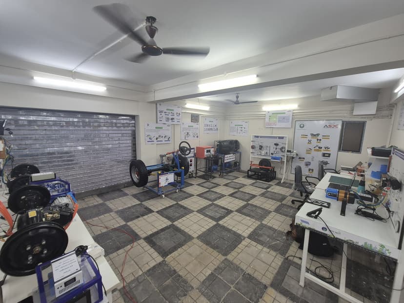 EV & Automotive lab installed at Learning Hub, Kolkata, West Bengal