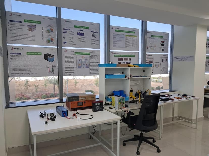 EV lab installed at Amara Raja, Mahabubnagar, Telangana