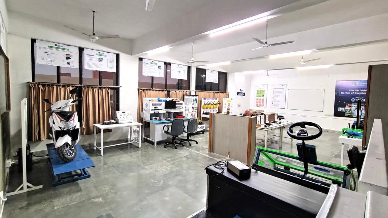 EV lab installed at Dr Subash University, Junagadh, Gujarat