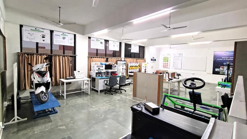 EV lab installed at Dr Subash University, Junagadh, Gujarat