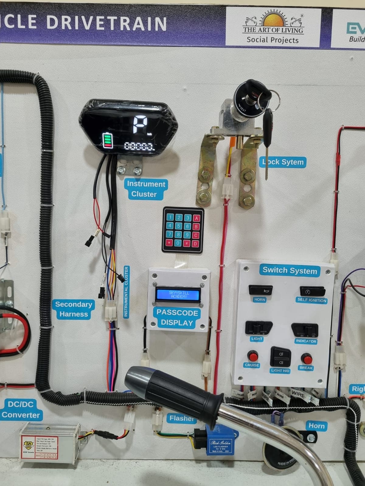 EV lab installed at Sri Sri Rural Development Trust, Karnataka - photo 1 of 2