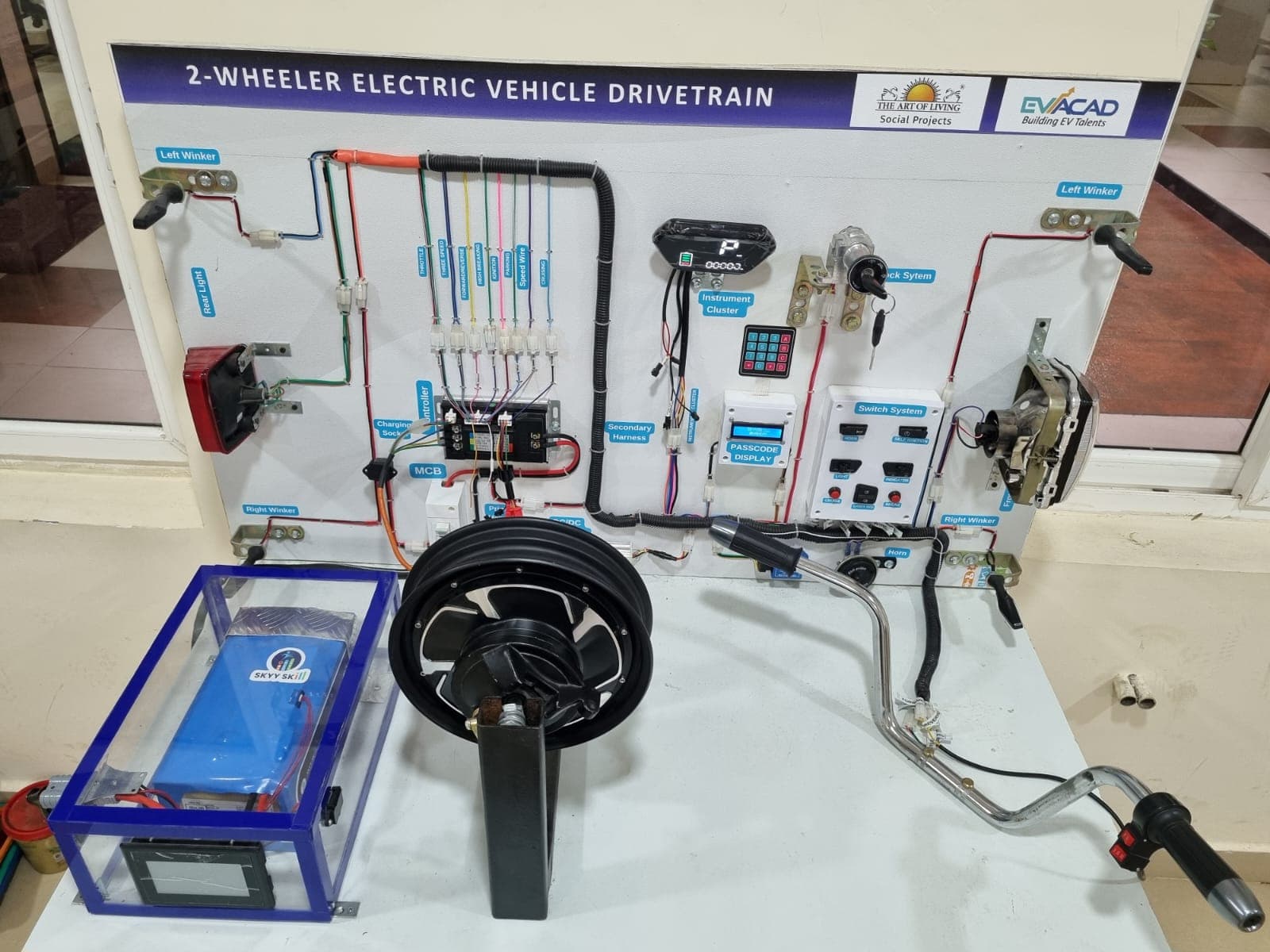EV lab installed at Sri Sri Rural Development Trust, Karnataka - photo 2 of 2