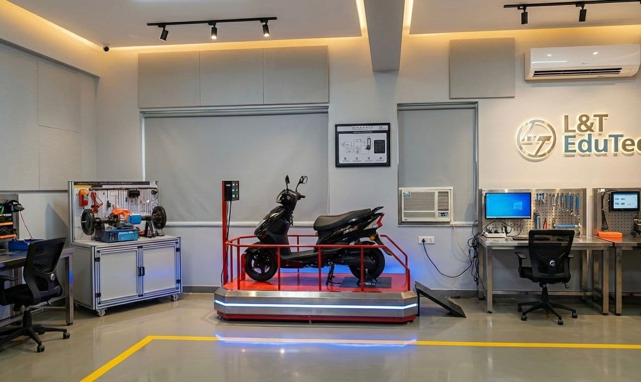 EV lab installed at Manav Rachna University, Faridabad, Haryana