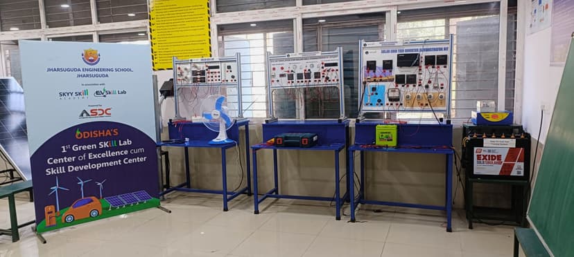 EV lab installed at Jharsuguda Engineering School, Jharsuguda, Odisha