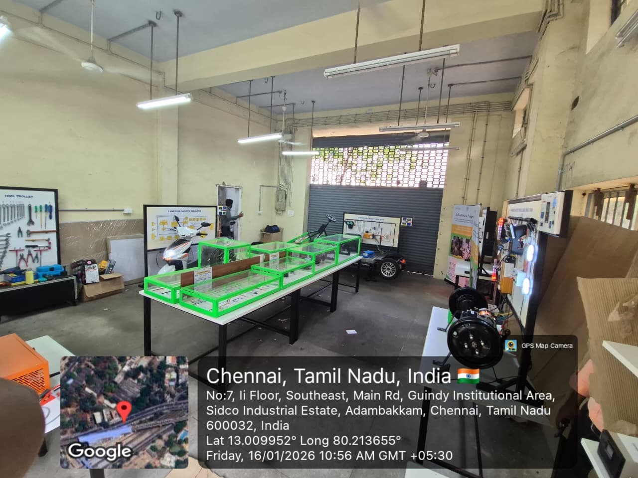 EV lab installed at National Skill Training Institute (NSTI), Chennai, Tamil Nadu