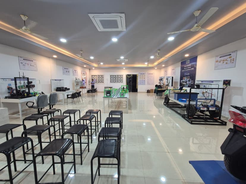 EV lab installed at Ballari Institute of Technology and Management, Ballari, Karnataka