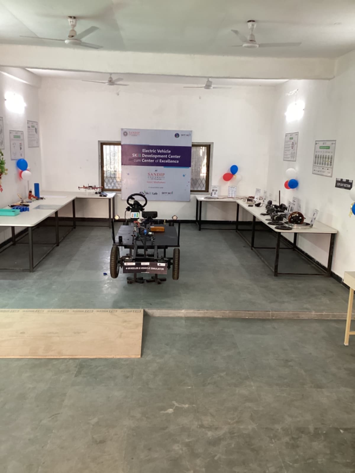 EV lab installed at Sandip University, Sijoul, Bihar - photo 4 of 4