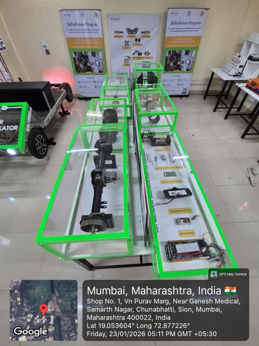 EV lab installed at National Skill Training Institute (NSTI), Mumbai, Maharashtra