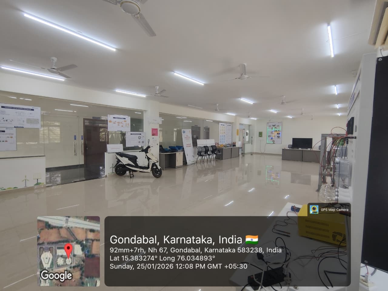 EV & Solar lab installed at 1M1B Foundation - VTU PG, Karnataka