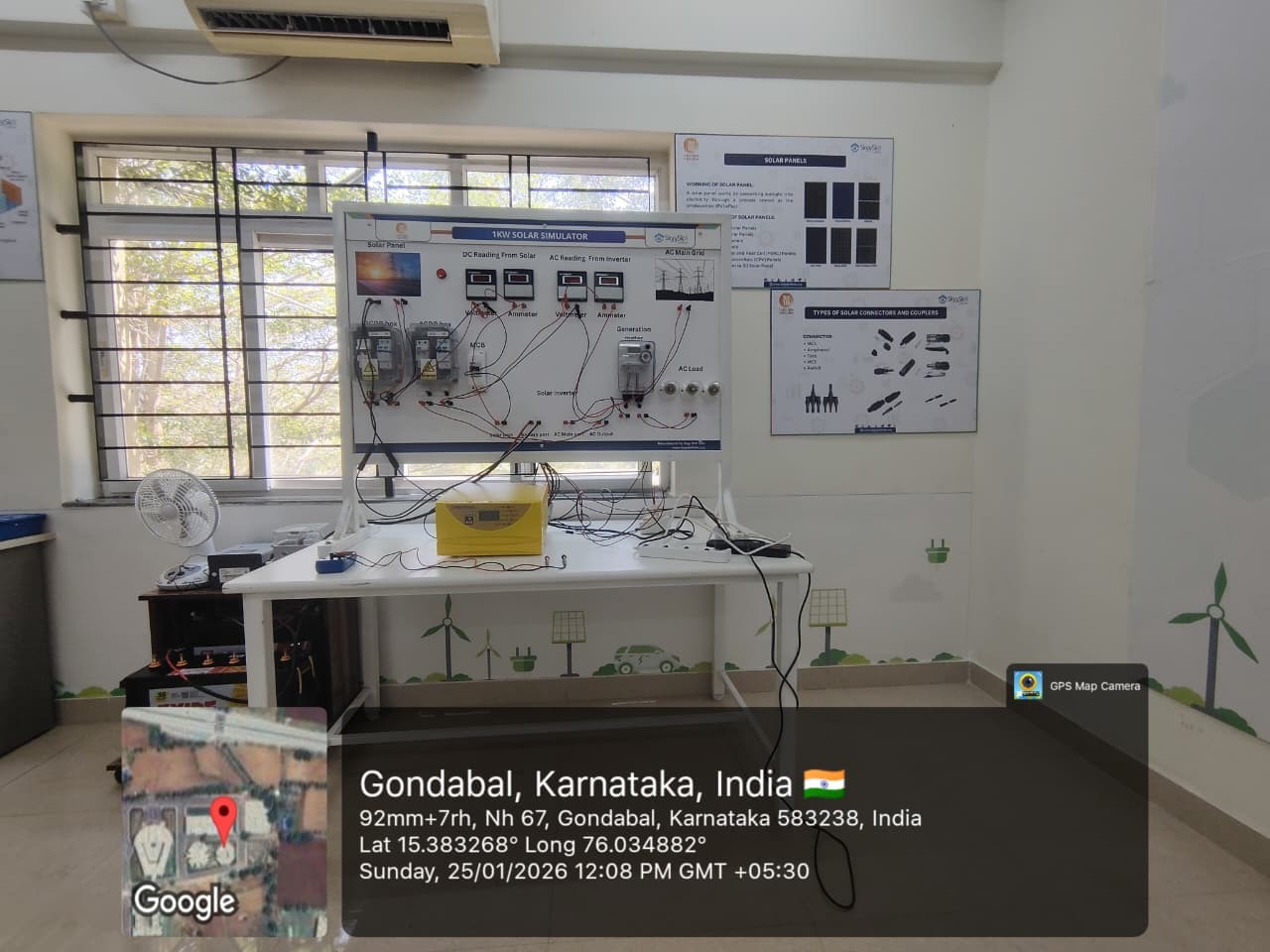EV & Solar lab installed at 1M1B Foundation - VTU PG, Karnataka - photo 2 of 2
