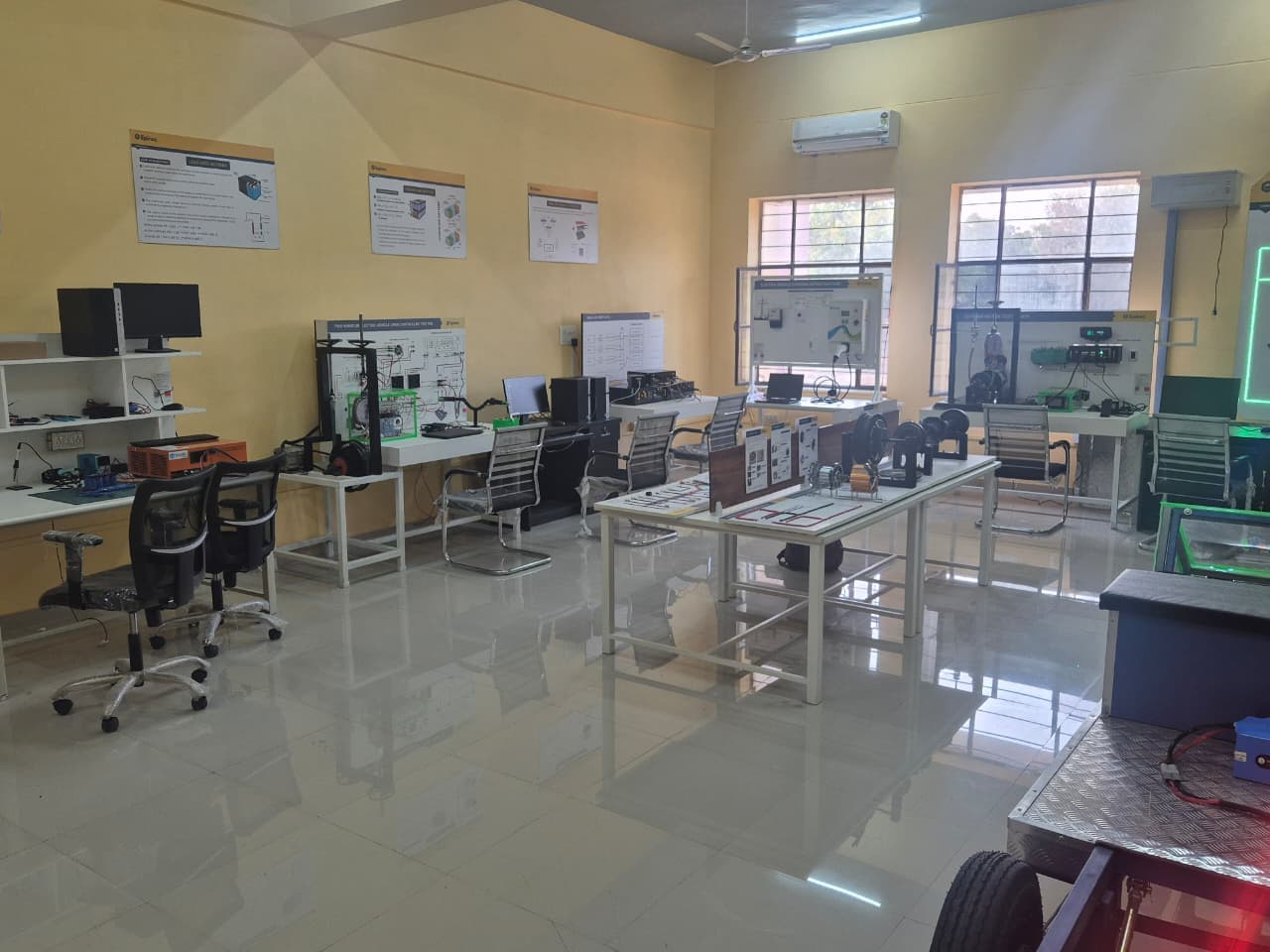 EV lab installed at Govt. Mahila Engineering college, Ajmer, Rajasthan