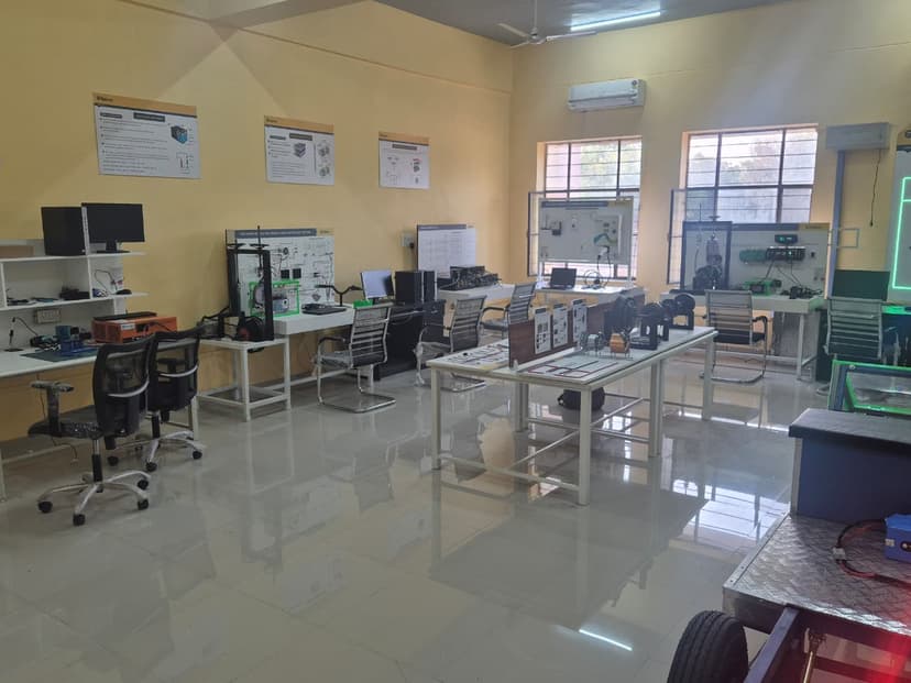 EV lab installed at Govt. Mahila Engineering college, Ajmer, Rajasthan