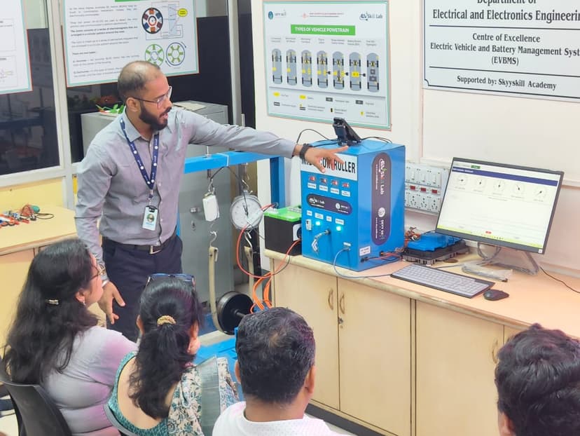 EV lab installed at Bharati Vidyapeeth, Delhi, Delhi