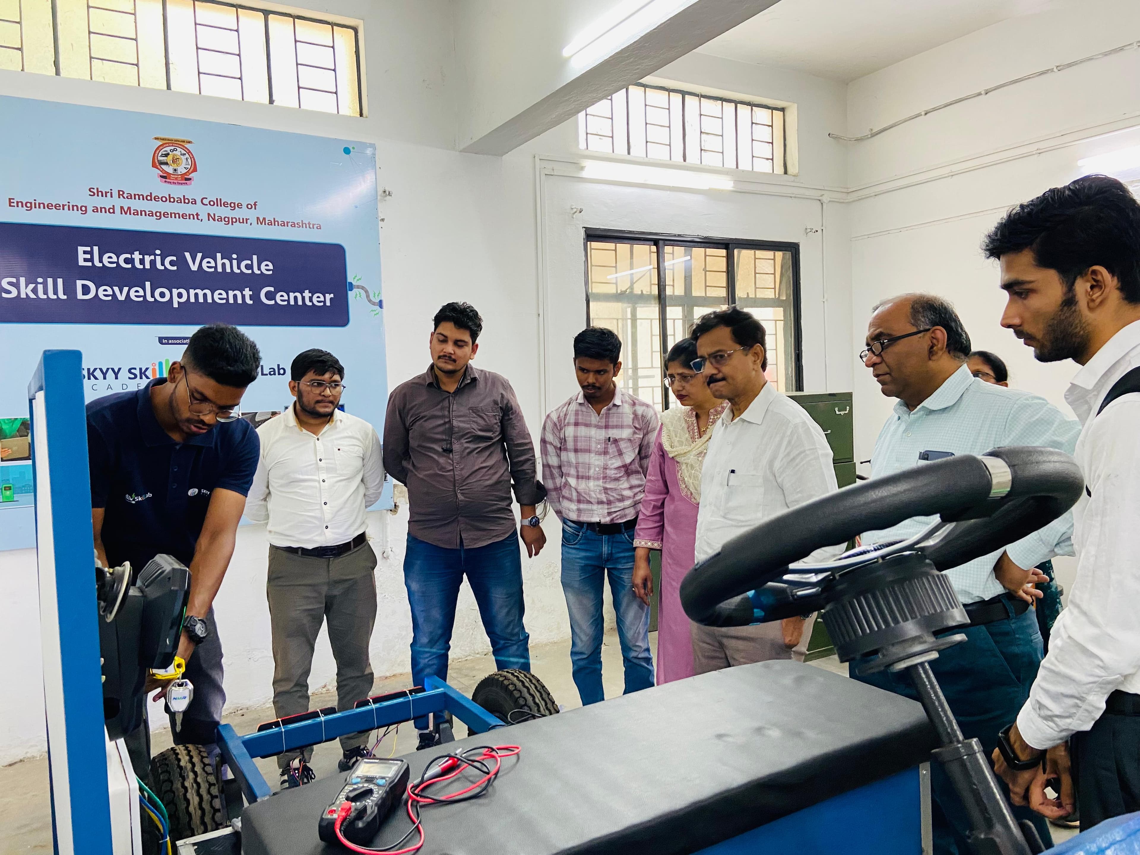 EV lab installed at Shri Ramdeobaba College of Engineering and Management, Nagpur, Maharashtra - photo 1 of 2