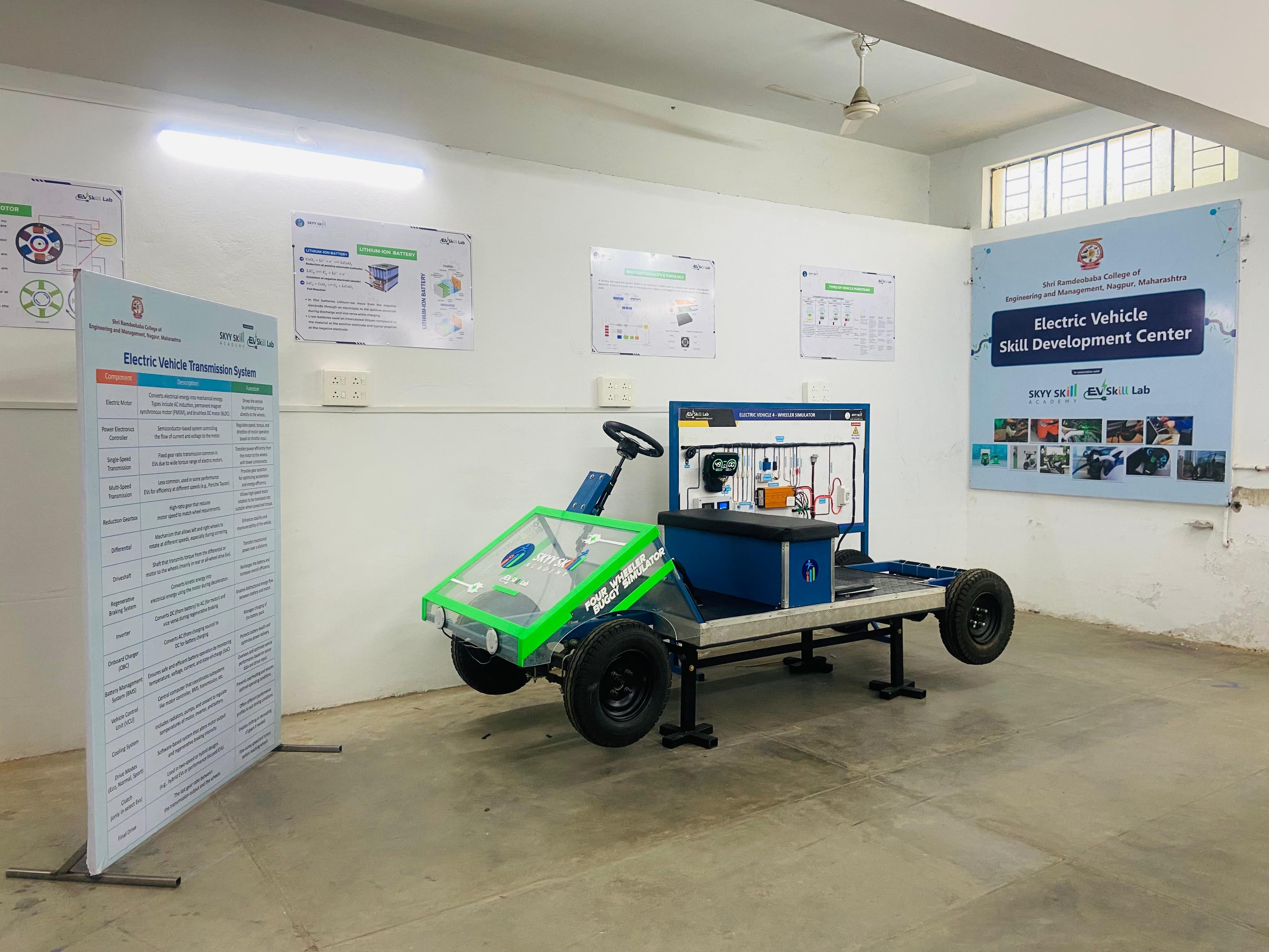 EV lab installed at Shri Ramdeobaba College of Engineering and Management, Nagpur, Maharashtra - photo 2 of 2