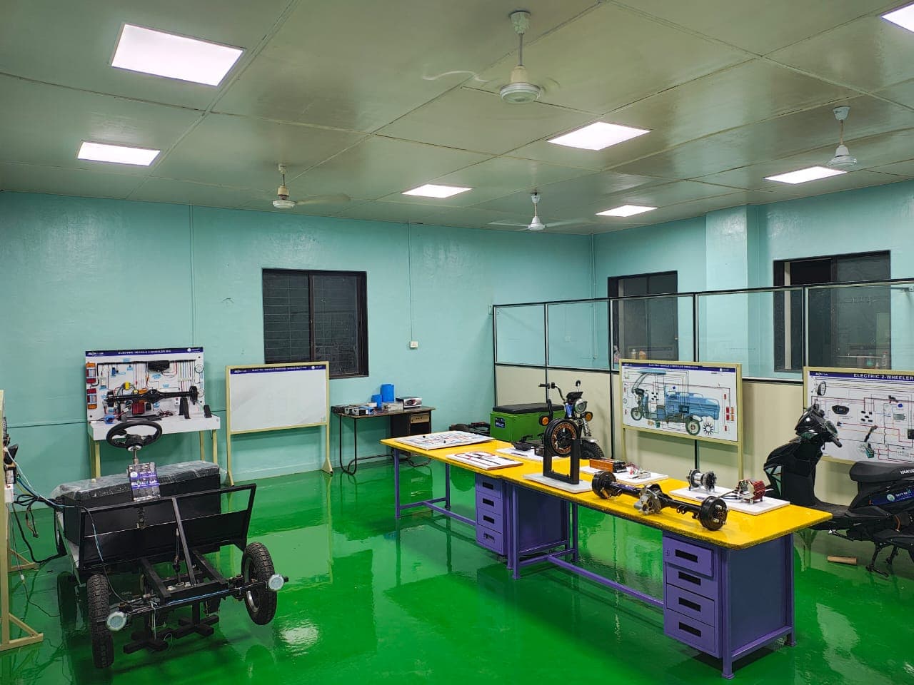 EV & Solar lab installed at ITI Aundh, Pune, Maharashtra