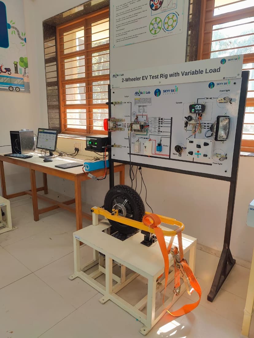 EV lab installed at Birla Vishwakarma Mahavidyalaya, Anand, Gujarat