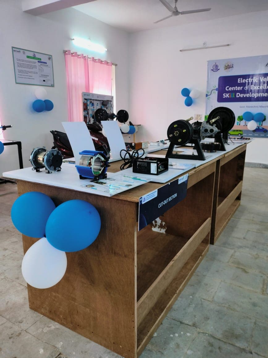 EV lab installed at Government Polytechnic Mayurbhanj, Mayurbhanj, Odisha - photo 1 of 3
