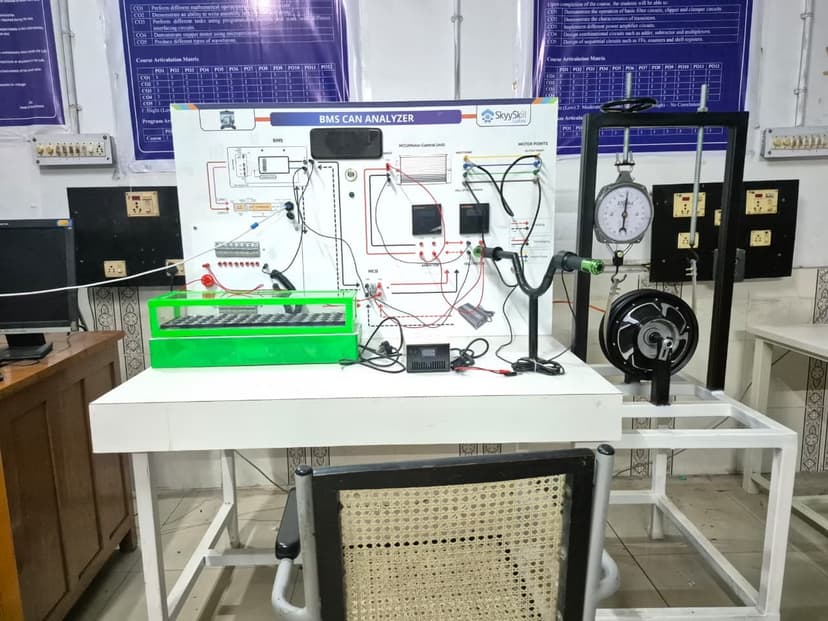 EV lab installed at Veer Surendra Sai University of Technology, Burla, Odisha