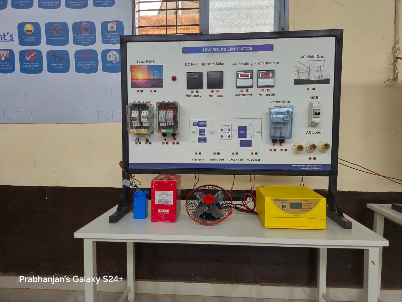 EV & Solar lab installed at Government ITI Belagavi, Belagavi, Karnataka - photo 2 of 4