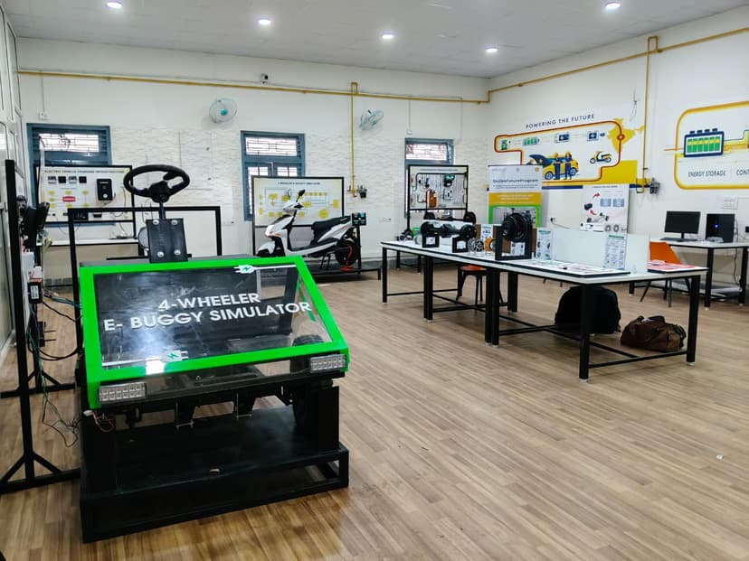 EV lab installed at Govt ITI Pusa, New Delhi, Delhi