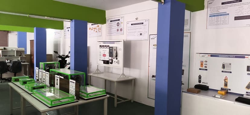 EV & Solar lab installed at Govt. ITI Pavagada, Pavagada, Karnataka