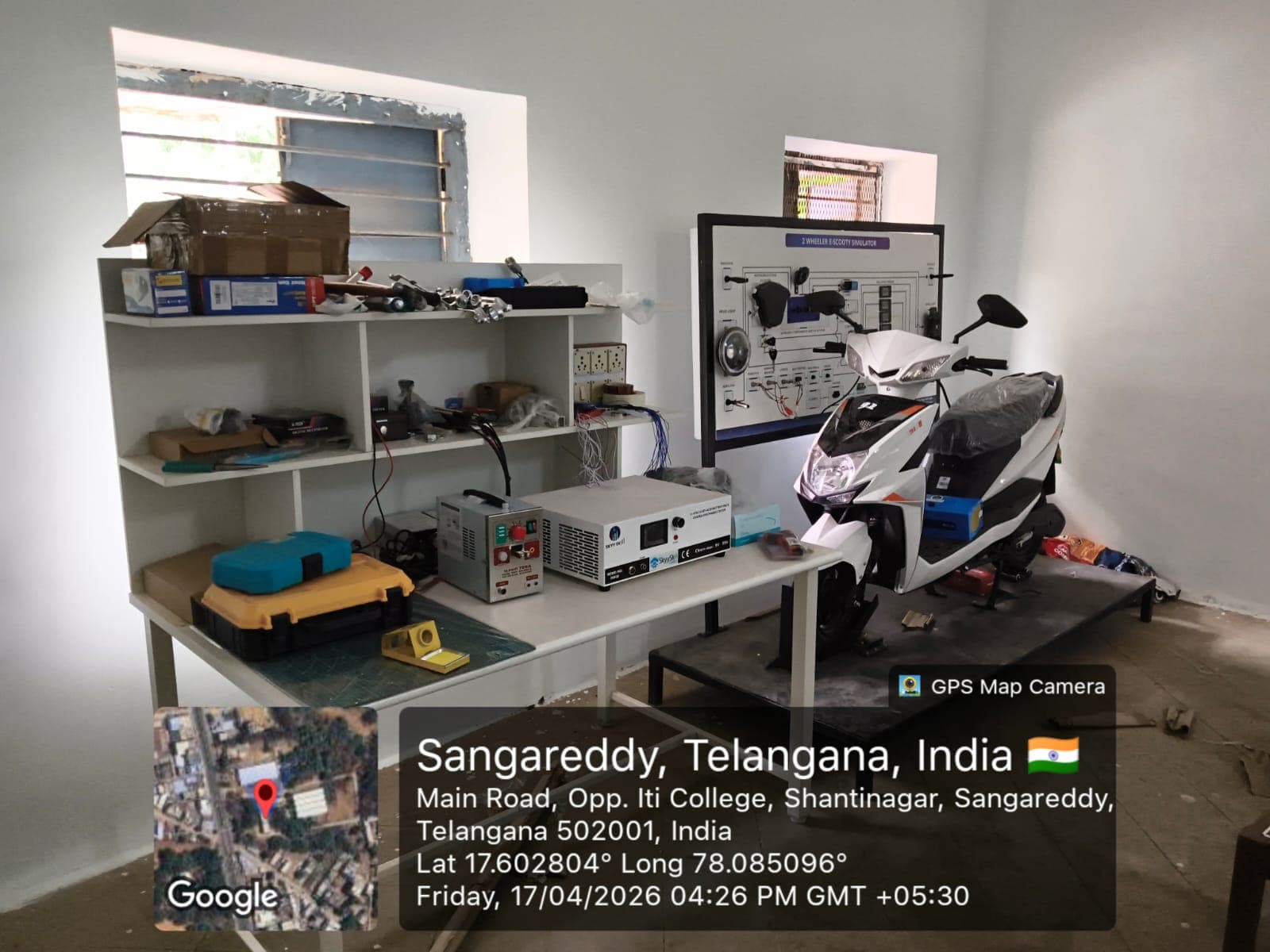 EV lab installed at Govt ITI Sangareddy, Sangareddy, Telangana