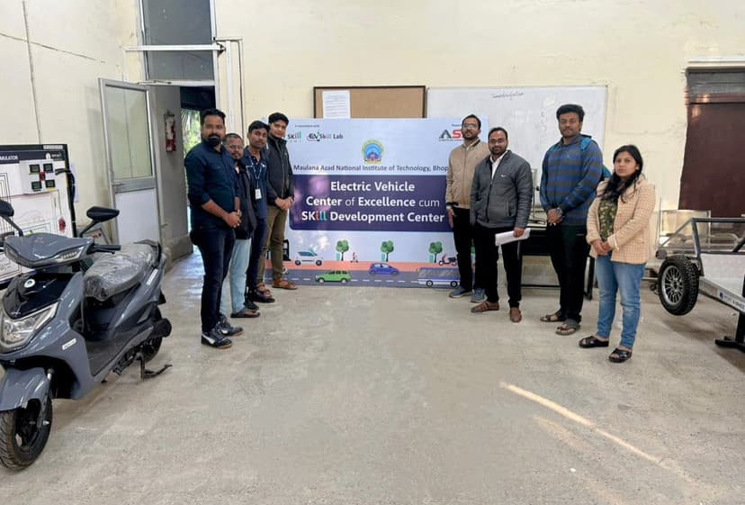 EV lab installed at MANIT Bhopal, Bhopal, Madhya Pradesh