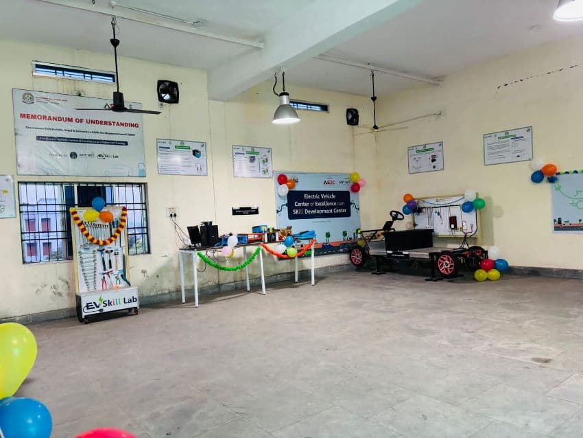 EV lab installed at Government Polytechnic, Angul, Odisha