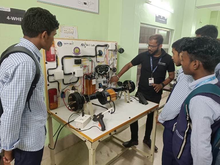 EV lab installed at Government Polytechnic, Balasore, Odisha - photo 1 of 4