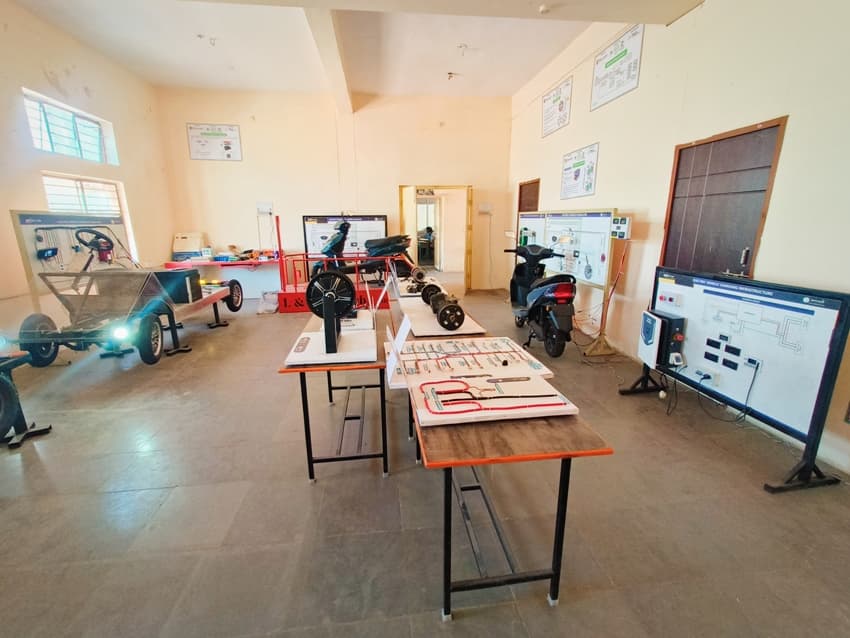 EV lab installed at Govt ITI RCPuram, Hyderabad, Telangana - photo 2 of 4
