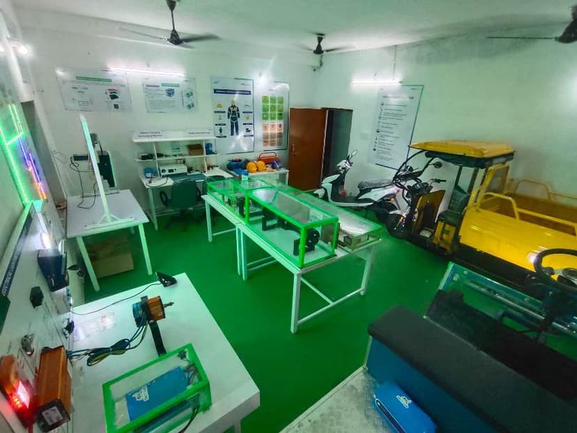 EV lab installed at Government ITI Shahpur, Shahpur, Maharashtra