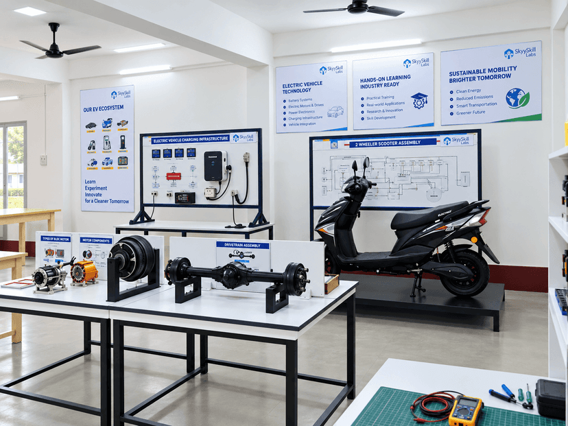 EV lab installed at Balasore School of Engineering, Balasore, Odisha