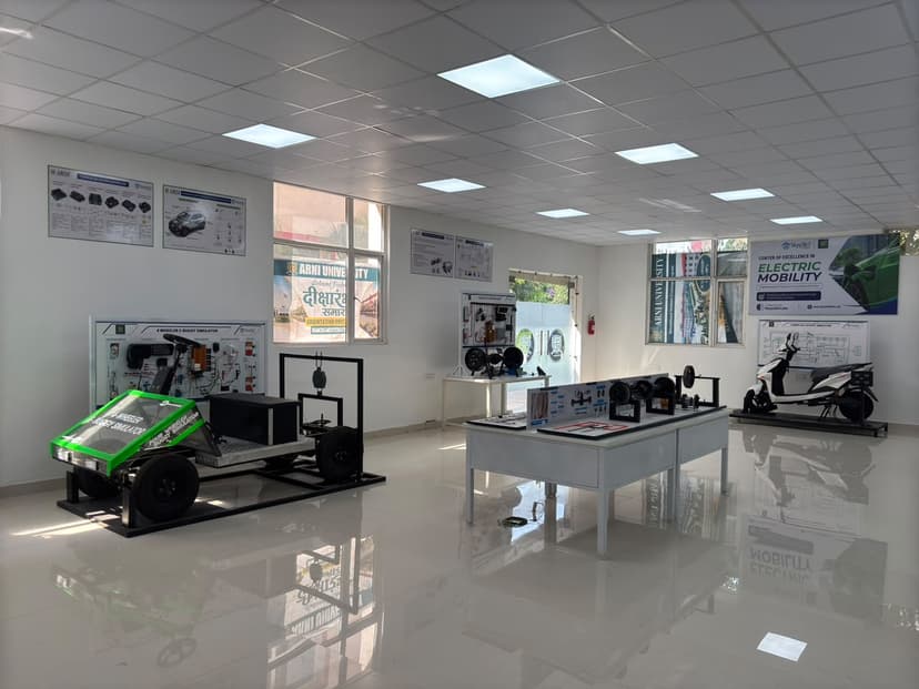 EV lab installed at ARNI University, Himachal Pradesh