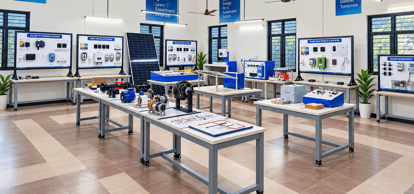EV & Solar lab installed at Govt ITI Gajuwaka, Visakhapatnam, Andhra Pradesh