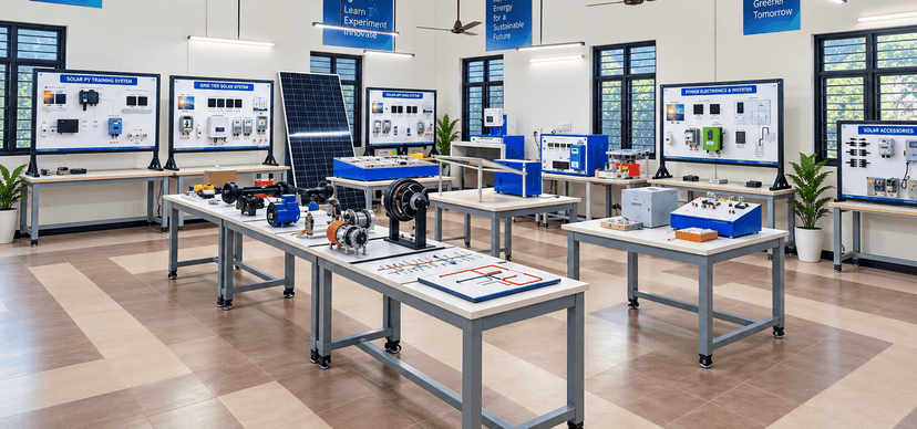 EV & Solar lab installed at Govt ITI Gajuwaka, Visakhapatnam, Andhra Pradesh