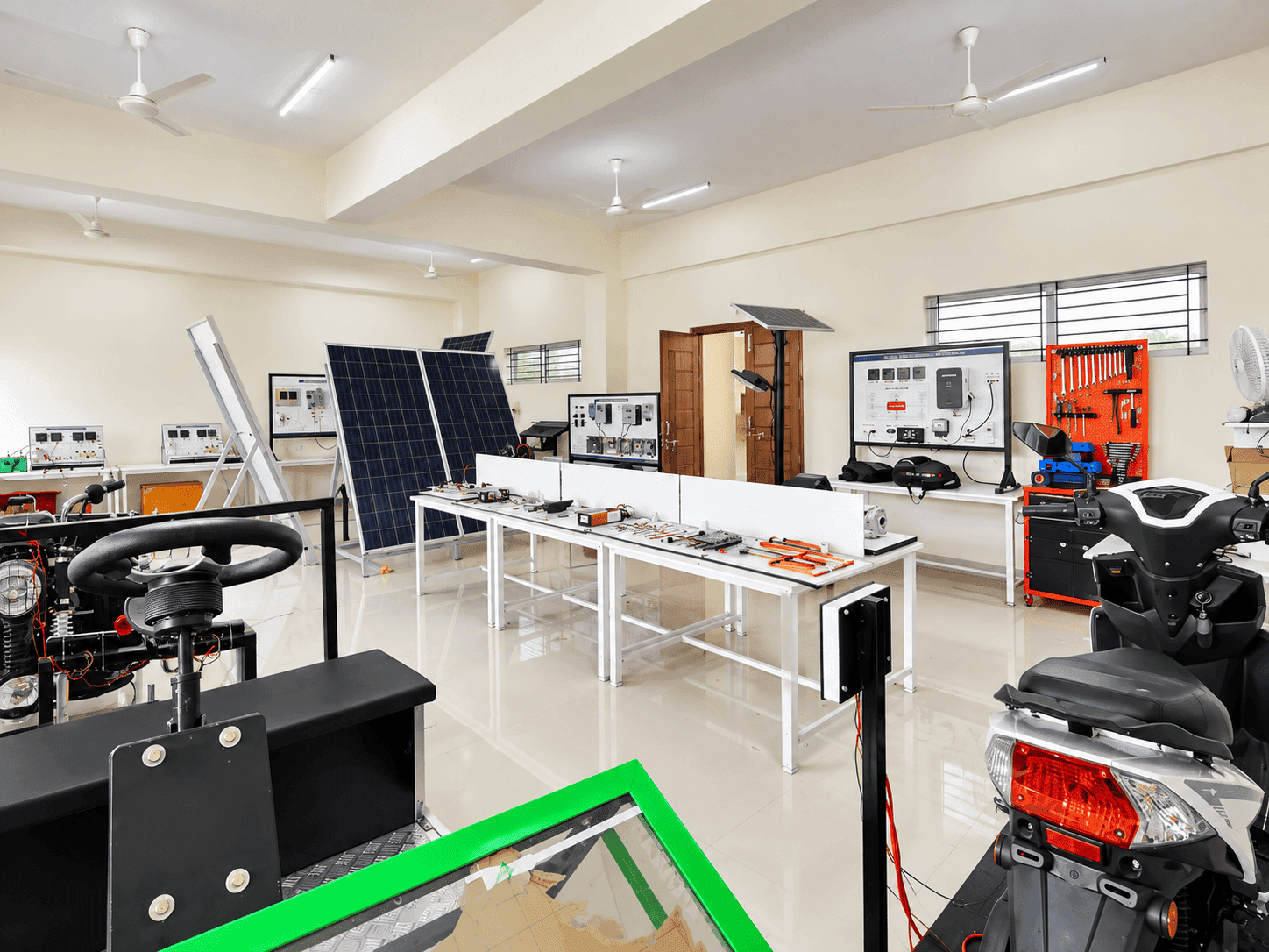 EV & Solar lab installed at Govt. ITI Kalaburgi - TNS Foundation, Kalaburagi, Karnataka
