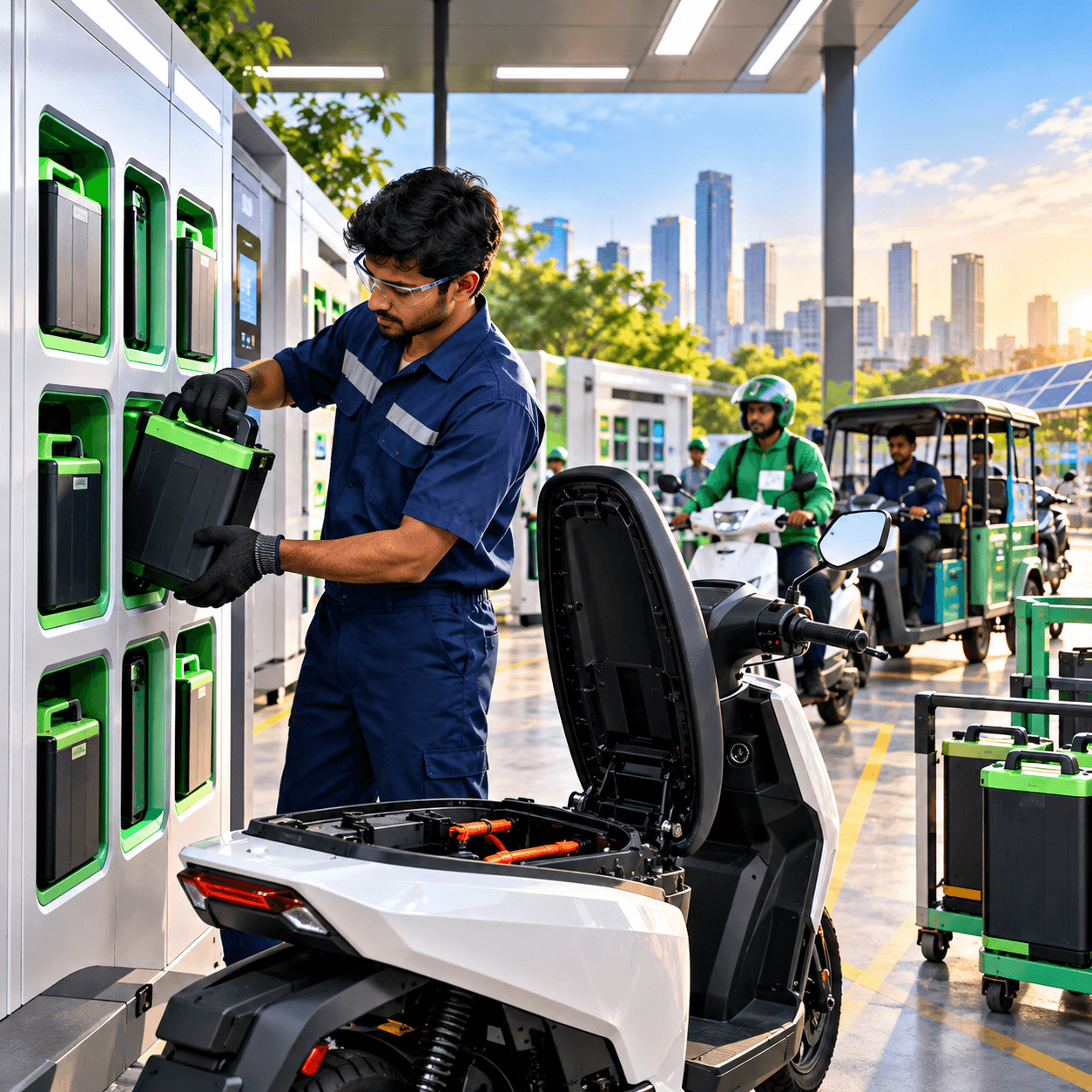 EV Battery Swapping in India: How It Works